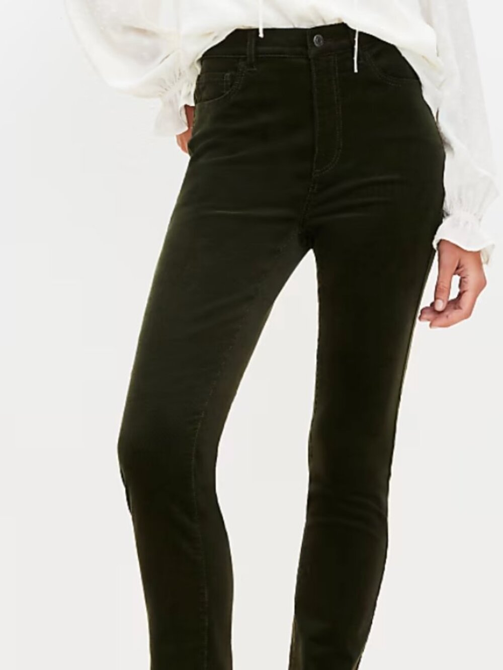 LOFT Skinny Corduroy in Dark Caper, size 29/8